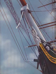 Figurka slavné Cutty Sark figurka čarodějnice Nanny, 1936