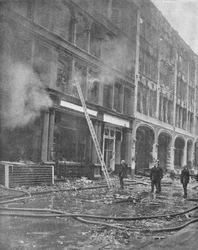 Firemen Tackle City Blaze, 1940, 1940