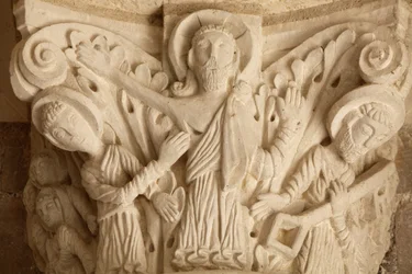 Opatství Fleury bazilika veranda hlavní město Saint Benoit sur Loire Francie