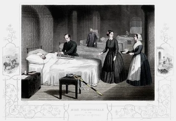 Florence Nightingale v nemocnici ve Scutari, c1860