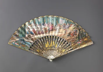 Skládací ventilátor, 1760s.