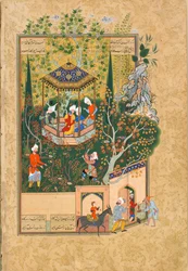 Folio z Haft Awrang Seven Thrones, od Jamiho, 50. léta 16. století