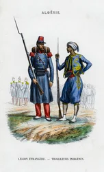 Zahraniční legionář a rodilý ostrostřelec francouzské armády v Alžírsku