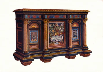Francouzský kabinet architektonického designu, c1792, 1905
