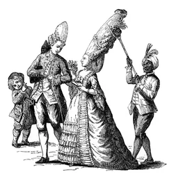 Francouzský kostým, 1885