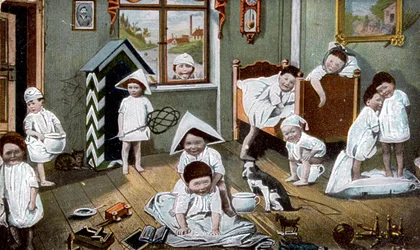 Francouzská pohlednice, c1900