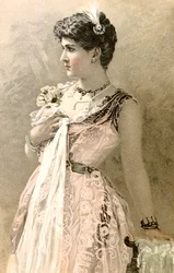 Francouzská pohlednice, c1900