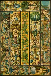 Francouzské renesanční gobelínové gobelíny, 1898.