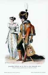 Francouzský dvorní oděv z doby prvního císařství, 1807