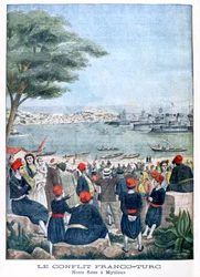 Francouzská flotila v Mytilene Lesbos, 1901