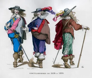 Francouzský pánský kostým, 1615-1630 1882-1884
