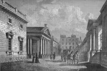 Před Carlton House, Westminster, Londýn, c1820 1878