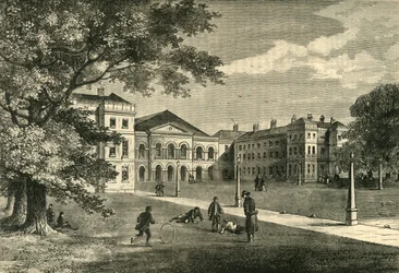 Front of Foundling Hospital, c1876.