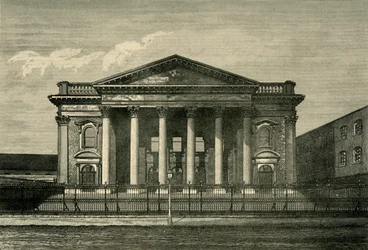 Přední část Metropolitan Tabernacle, c1878.