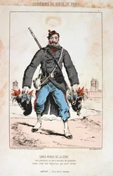 Mobilní stráž Seiny, obléhání Paříže, 1870-1871