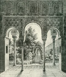 Zahrada Generalife, 19. století, 1907.