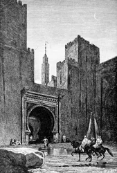 Brána do kasbah, Fez, Maroko, 1895