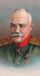 Generál Michail Vasilijevič Aleksejev 1857-1918, generál císařské ruské armády, 1917