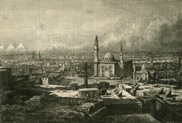 Celkový pohled na Káhiru, 1890.