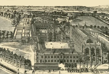 Celkový pohled na Eton College, 1911.