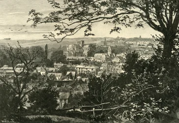 Celkový pohled na Winchester, 1898.