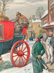 George Loveless 1797-1874 v řetězech z Dorchesteru do vězení, 1834, 1934