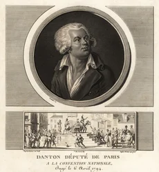 Georges Danton, pařížský poslanec Národního konventu, popraven v roce 1794