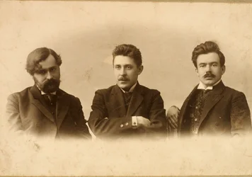 Georgy Chulkov, Vasili Milioti a Genrich Tasteven, ruští spisovatelé, 1900