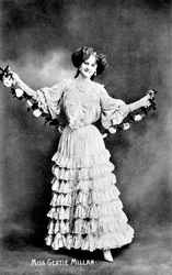 Gertie Millar 1879-1952, anglická herečka, 1906