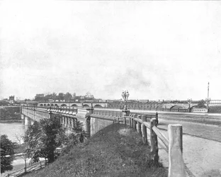 Girard Avenue Bridge, Philadelphia, USA, c1900.