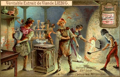 Skláři ve 14. století, c1900