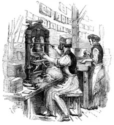Zlatoblokovací lis, 1886