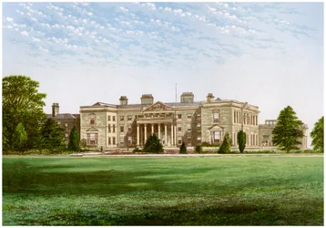 Gopsal Hall, Leicestershire, domov lorda Howea, c1880