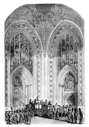 Grand Entrance, Westminsterský palác, Londýn, c1888
