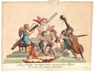 Přání Andělský orchestr, po roce 1815.