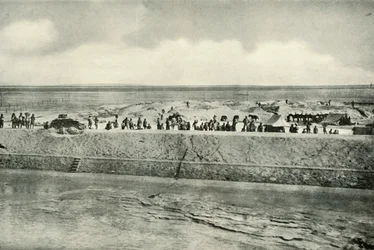 Hlídání břehů Suezského průplavu, 1919.