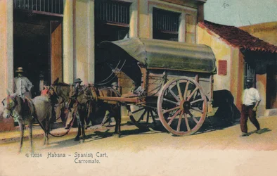 Habana - Španělský vozík. Carromato, c1907