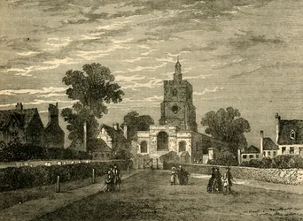 Hackney Church, c1876.