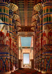 Sloupový sál, Karnak, Egypt, 1908-1909