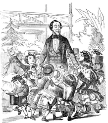 Hans Christian Andersen 1805-1875, dánský autor, 1857