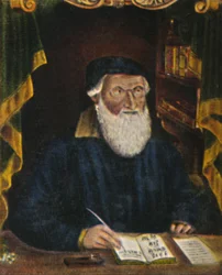 Hans Sachs 1494-1576. Rytina Hanse Weygela, 1934.
