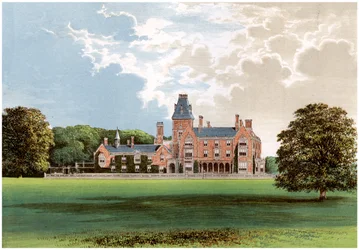 Hemsted Park, poblíž Staplehurst, Kent, domov vikomta Cranbrooka, c1880