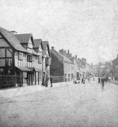 Henley Street, Stratford-upon-Avon, Warwickshire, konec 19. století