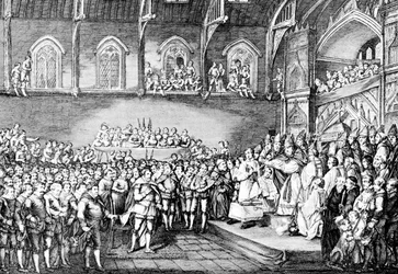 Henry III obnovující Magna Charta v roce 1253 1905
