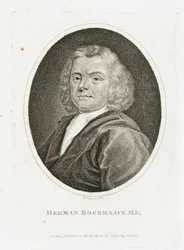 Herman Boerhaave , holandský lékař, chemik a botanik, počátek 18. století
