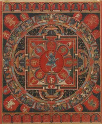 Hevajra Mandala, 15. století.