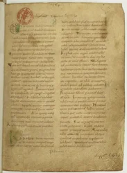 Historie Britů od Nennia První strana rukopisu, 11. století