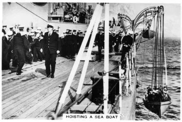Zvedání námořní lodi, HMS Nelson, 1937