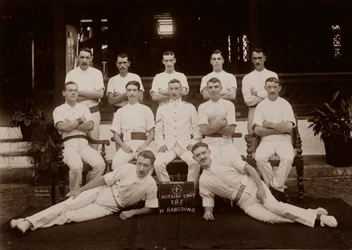 Hospital Orderlies of the 1st Royal Munster Fusiliers, Rangún, Barma, 1913