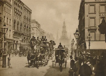 Jak se Londýn změnil od doby, kdy toppery nosili vnější cestující, c1900, c1935.